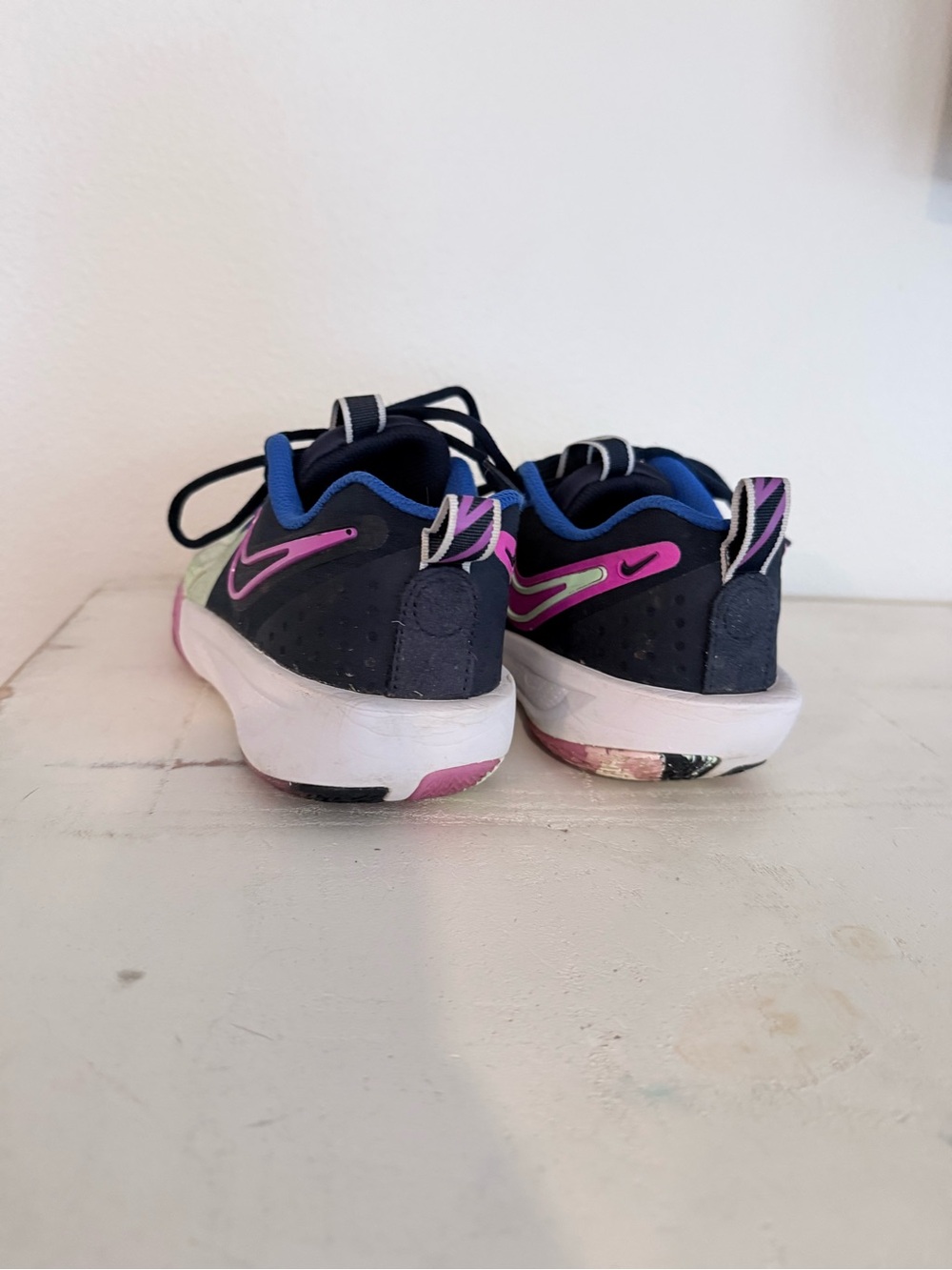 Nike Kids Mint Green, Blue & Pink Sneakers - Picture 3 of 8
